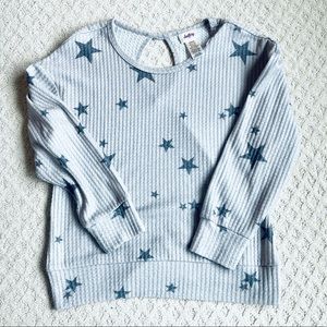 Girls - Brushed Waffle Knit Top